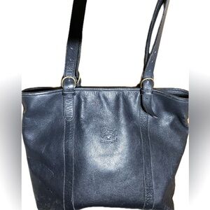 IIBisonte Grained Leather Large Tote Shoulder Handbag DISTRESSED